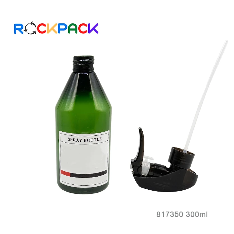 Empty Refillable 300ml PET Plastic Trigger Spray Cleaning Bottle