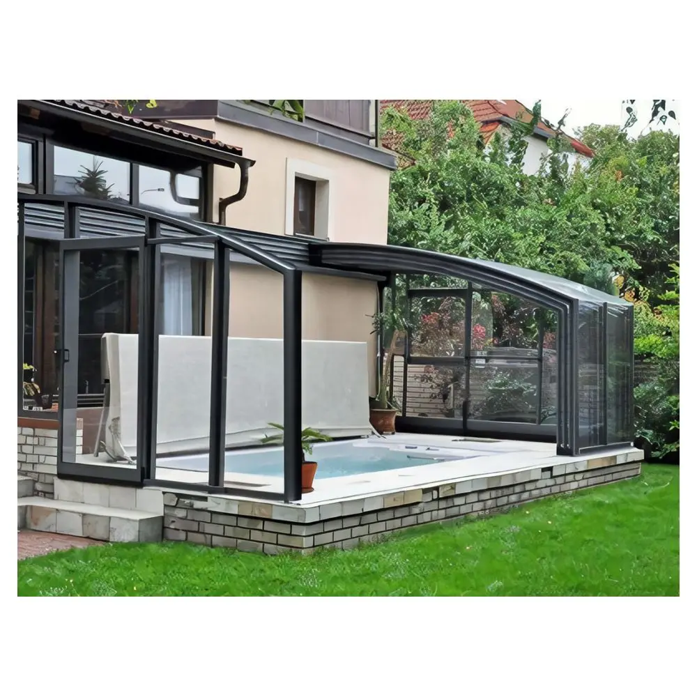 Prima Customized Aluminum Balcony Sunroom Glass House Outdoor Free Standing Insulated Winter Garden Room
