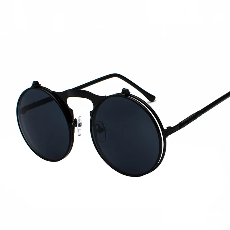 3057 Cheap Fashion Steampunk Women polarized Sunglasses Decoration Men Clear Lens  Tinted Glasses