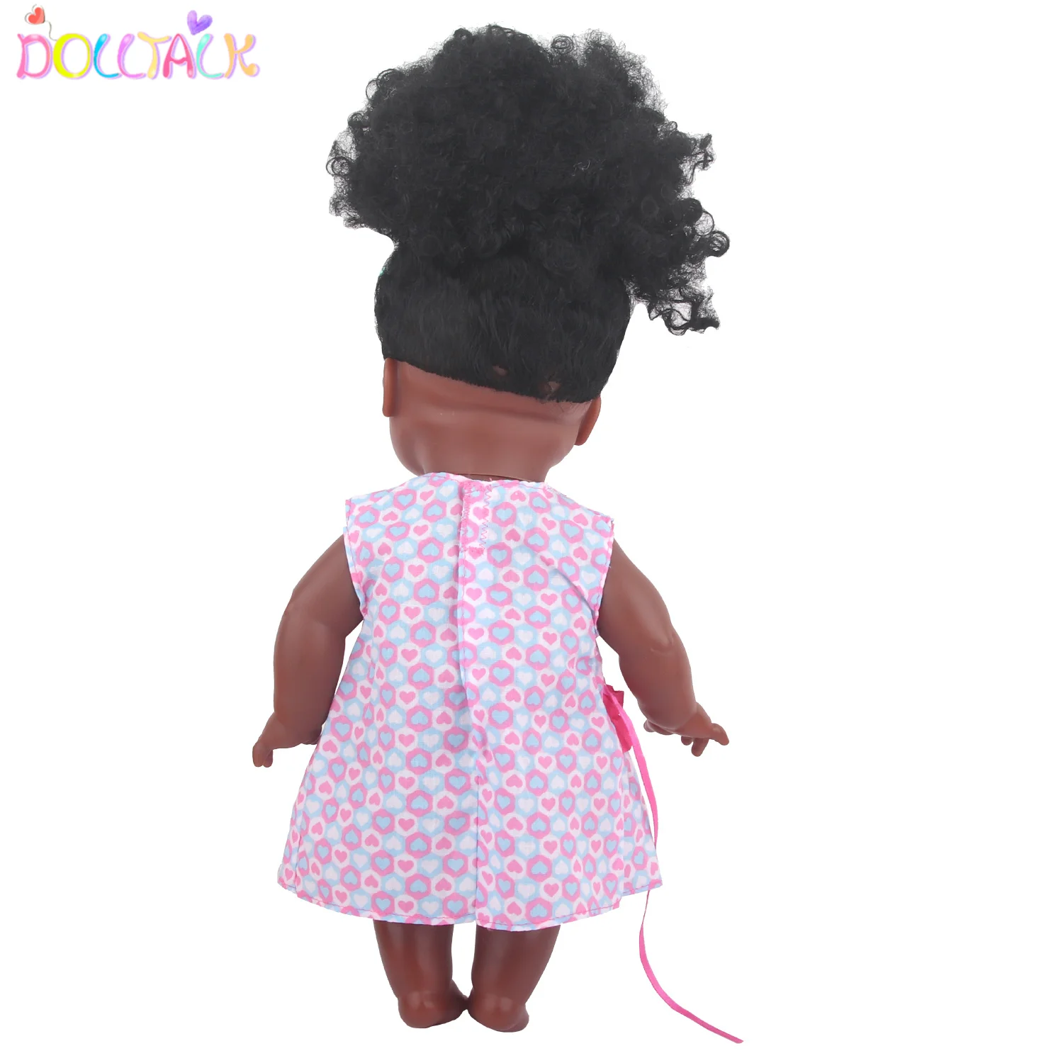 Stock Dolltalk Newest Coming 12 inch Black African Doll Dress