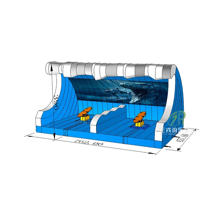 Commercial Inflatable mechanical surfboard rodeo bull surf machines For Amusement Park Surfing Simulator Inflatables