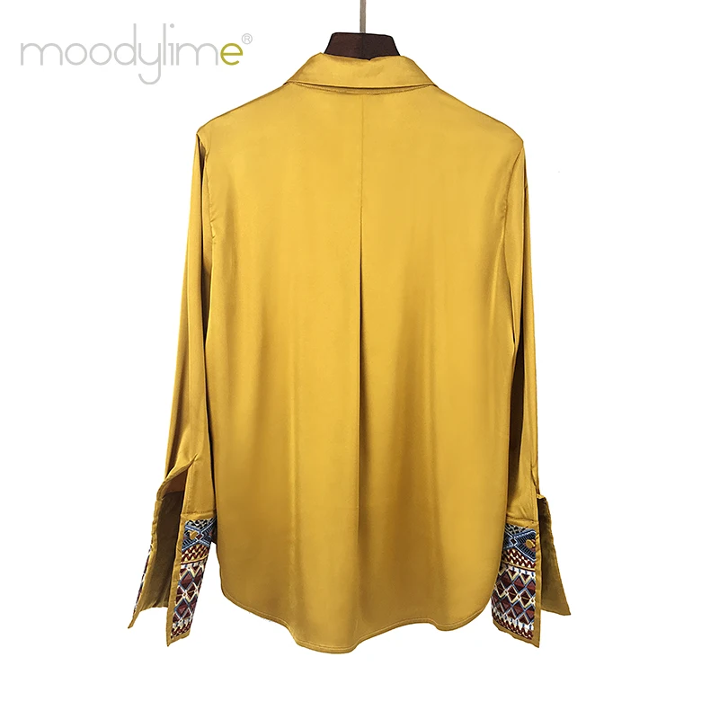 latest design high quality blouse for women long sleeve embroidery office ladies shirt