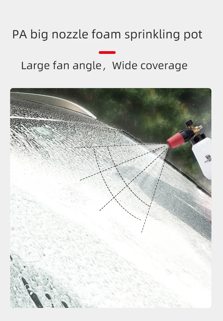 Factory Direct 1/4 Quick Connect Good Quality Car Wash Adjust Spray Cannon Nozzle Snow Foam Lance Gun