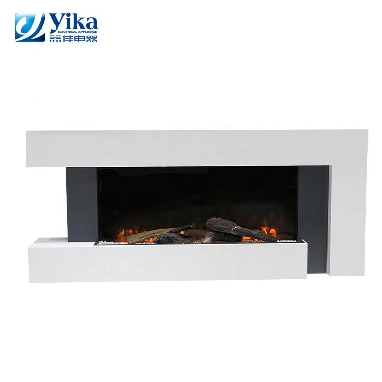 New product 1000W/2000W White gray effect surround european style electric fireplace