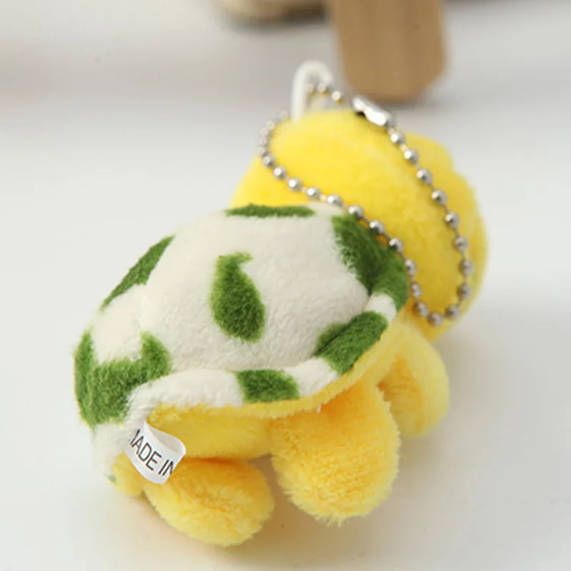 8cm Cute Big Eyes Little Turtle stuffed animal Plush Turtle Keychain Soft Cotton Doll Child Kawaii plush keychains toy Bag charm