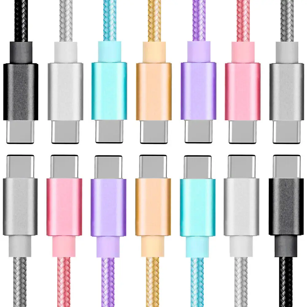 Низкая цена oem фабрика нейлоновый плетеный кабель 1 м 2 3 индивидуальный сервис micro type c to pd usb для iphone 16 pro 