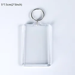 Manufacturers supply Transparent Photo Frame Gift Acrylic Blank Keychain