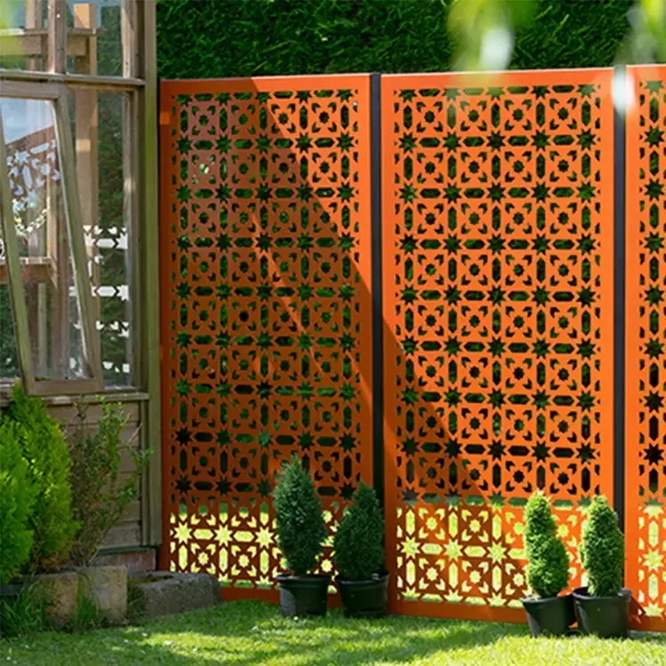 custom corten steel screen garden buildings corten steel screens wall panels