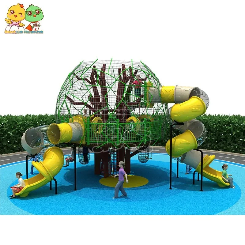 Smart Sports Unpowered Playground Equipment Octopus Castle Slide Amusement Park Rides Equipment Outdoor Playground
