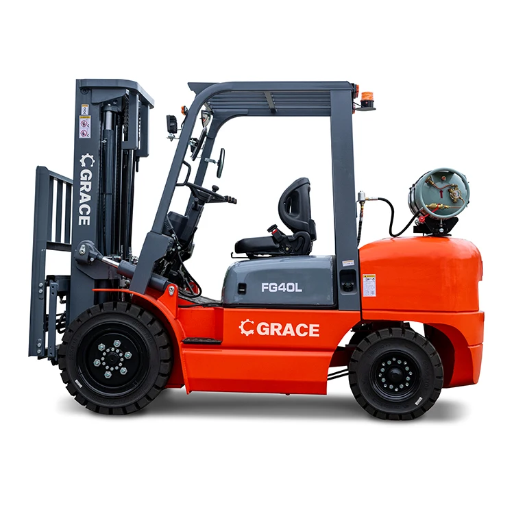 Japanese engine 2.5 ton 3 ton 3.5 ton 4 ton gasoline forklift LPG forklift with container 3 stage mast