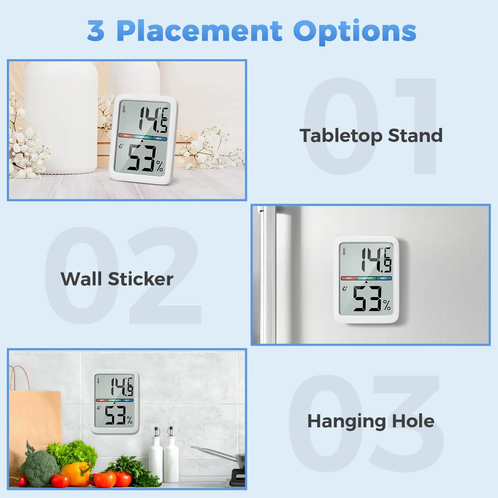 Simple Home Electronic Digital Hygrometer Home Temperature And Humidity Indoor Hygrometer Thermometer