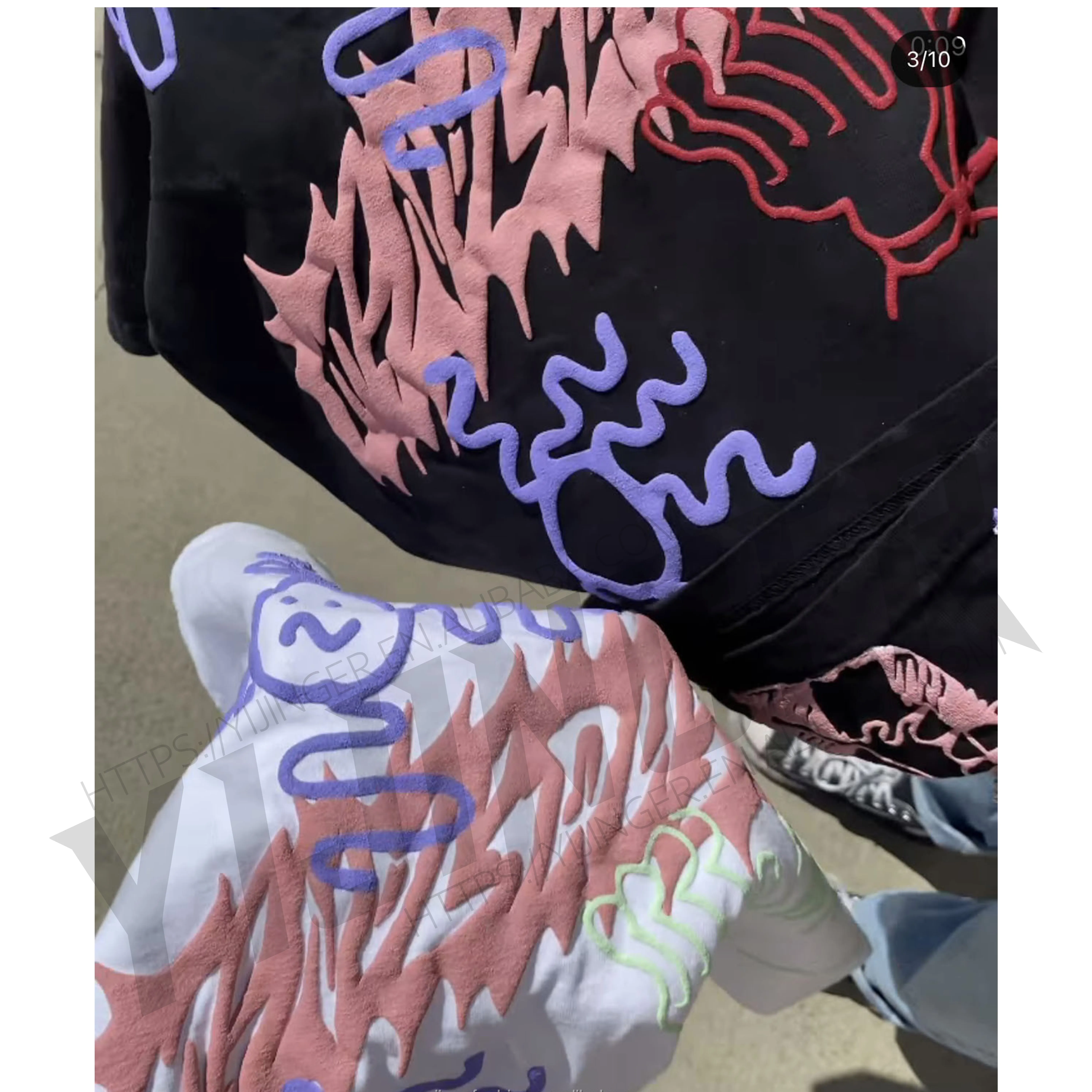 Casual basic high quality top Custom 3D Fluffy Printed T-shirt Summer 2022 100% cotton white solid color T-shirt for men