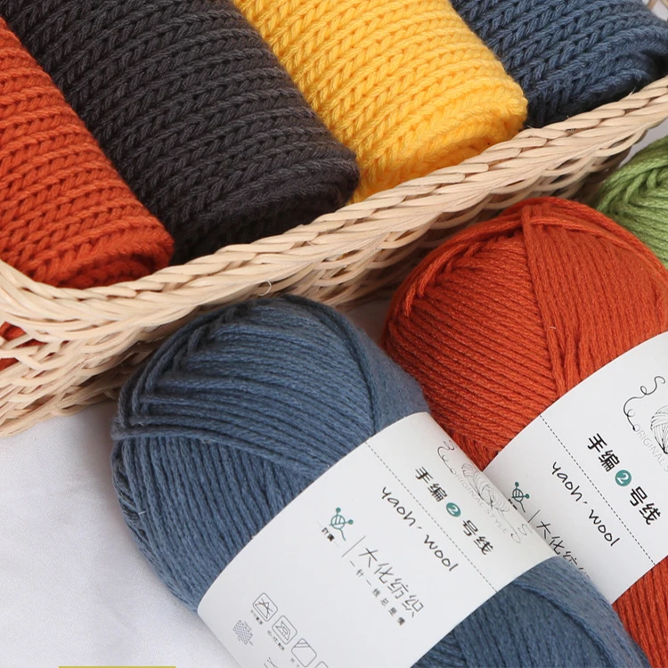 Factory hot sale 6ply combed milk cotton yarn100g for scarf hat hand crochet