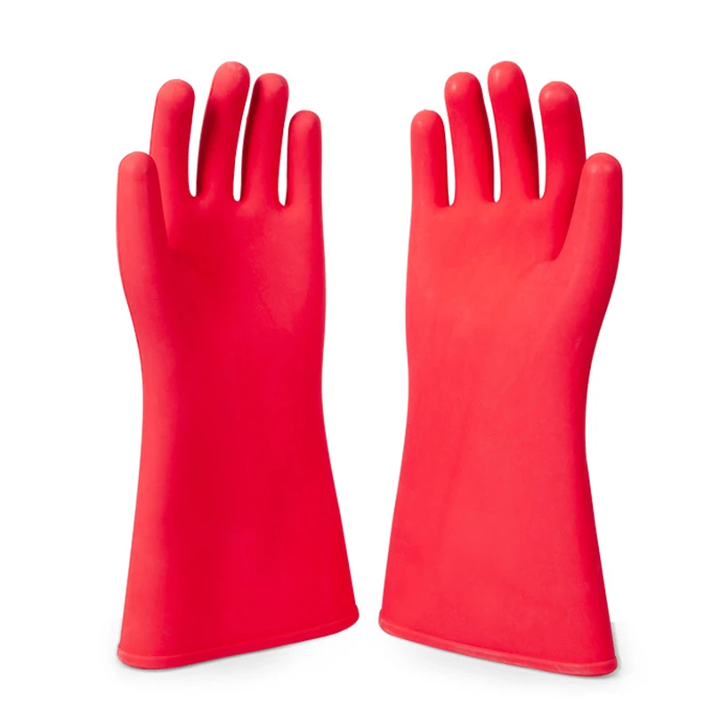 12KV Insulated Gloves Waterproof Durable Electrical Insulating Thick Rubber Gloves