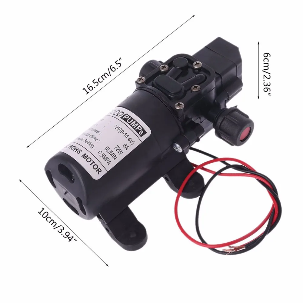 C0067 12V  130psi Water pumping machine spray marine high pressure diaphragm pump spray pump for agriculture Portable