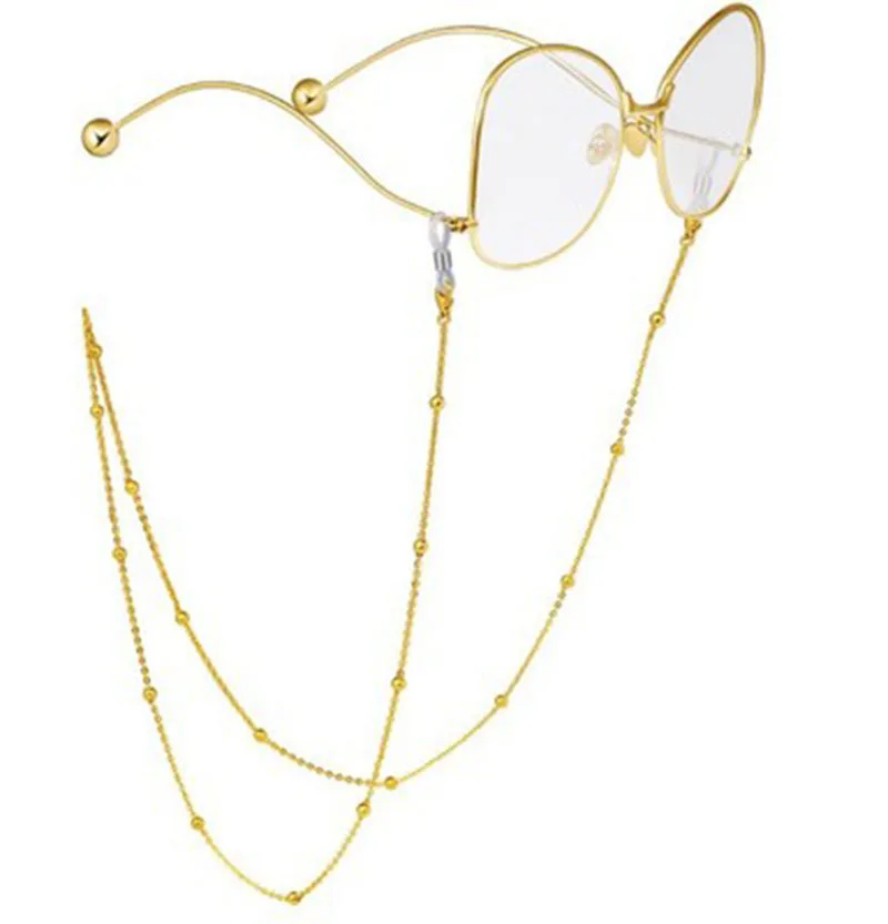New other fashion cheap designer simple gold silver accessories glasses rope chain