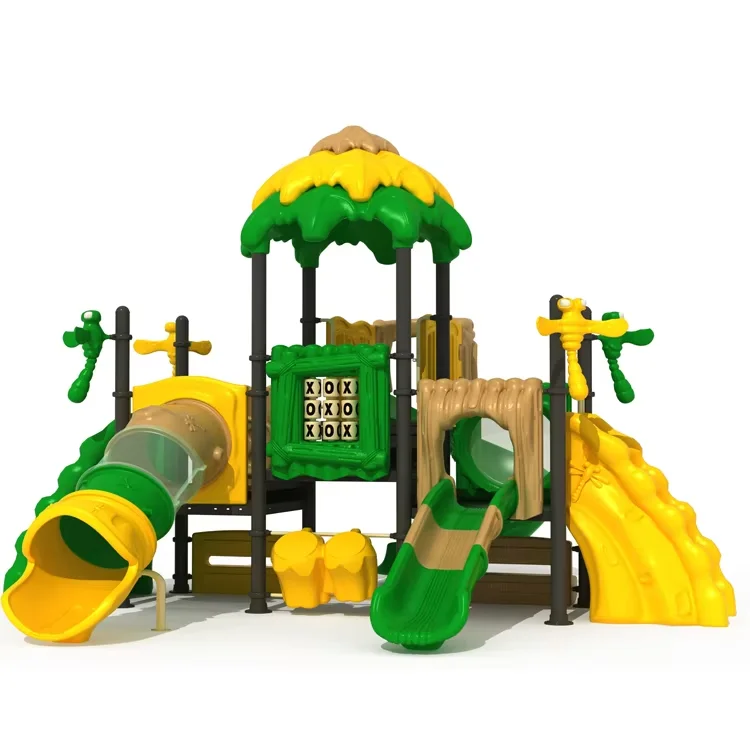 Manufacture Plastic Kids Outdoor Playground Equipment Outdoor Child Playground With Slides For Park