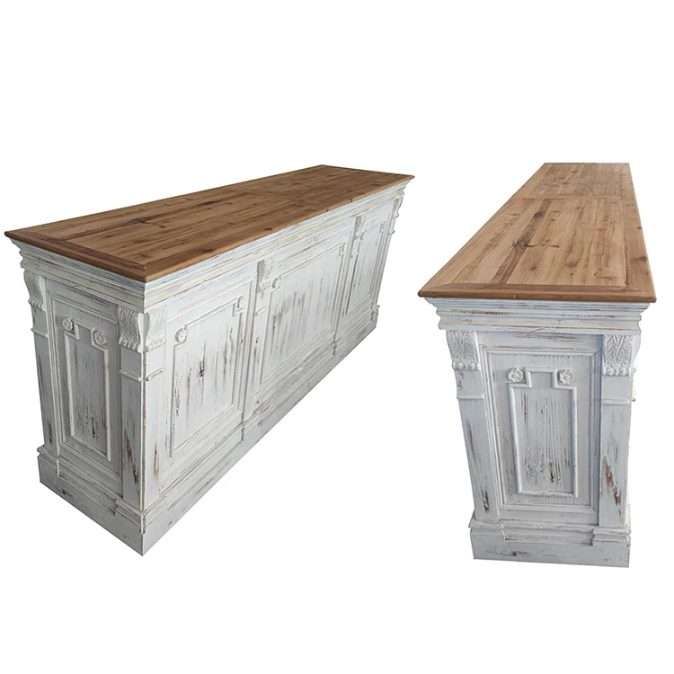 Wedding Party Pub Funiture garden bar table chinese style old fir banquet bar tables