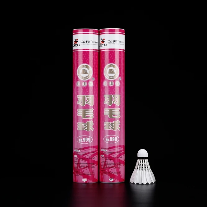 Best Sale Duck Feather Ball Professional Tournament Victor Sports White Badminton Shuttlecock NO.999