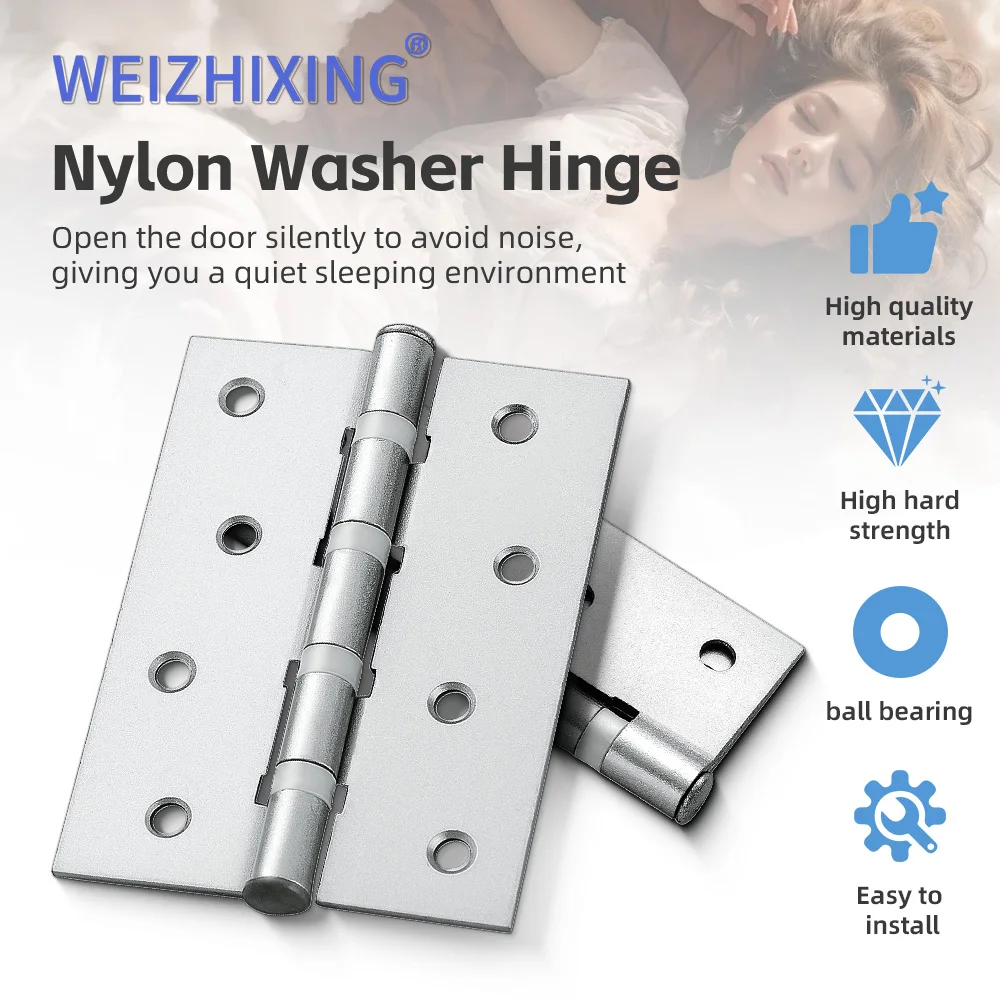 4 inch Nylon hinges High quality Bearing Hinge by nylon rings Door hinge