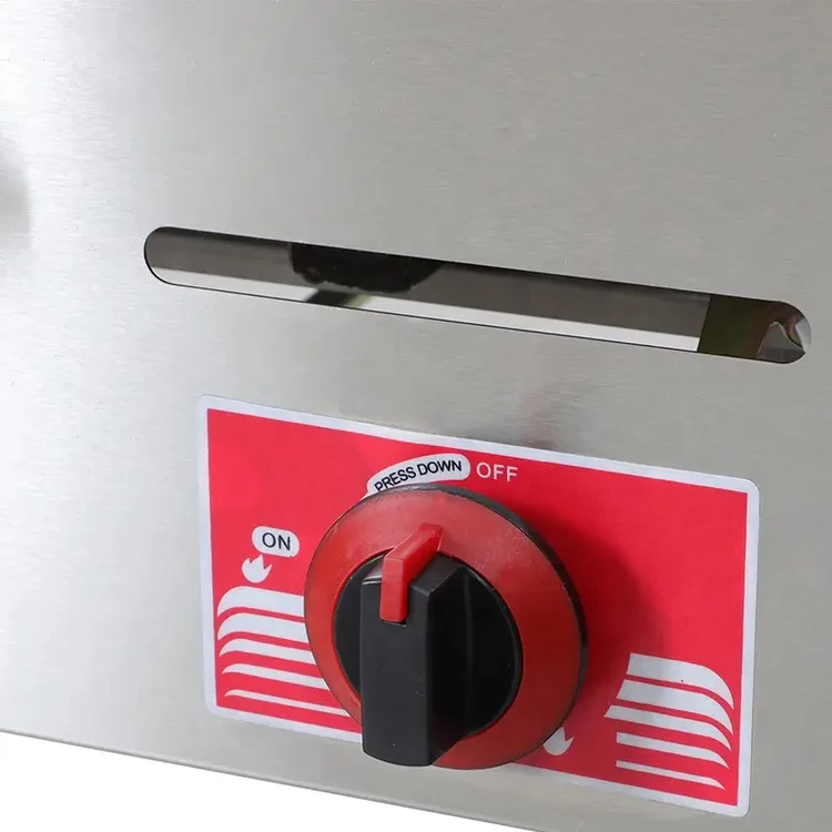 Commercial 14L double tank gas desktop fryer/gas fryer desktop/fryer gas machine with two tanks for restaurant use