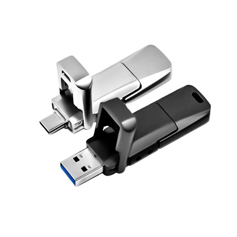 Высокая скорость 500 Мб/с металлический USB-накопитель 2 в 1 USB-флеш-накопитель USB Type-C Otg U-диск ТБ 512 ГБ