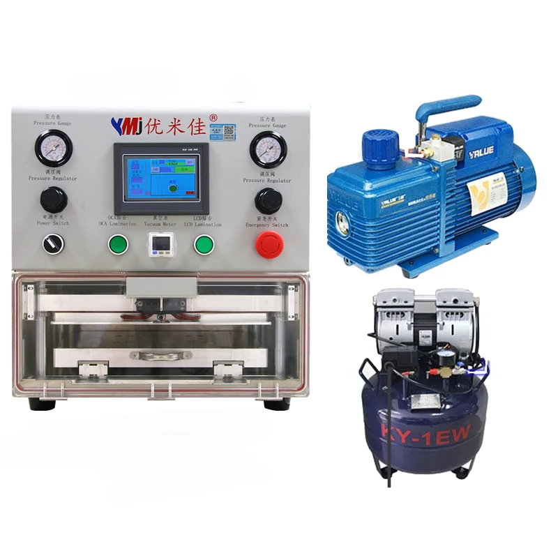 2021 Ymj Oca Machine Lcd Repair Full Set For Samsung Flat And Edge Lcd Screen Refurbish Oca Vacuum Laminating Machine
