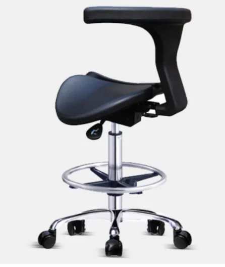 Adjustable Beauty Salon Styling Stool Barber Saddle Hair Transplant Chair Peidicure Manicure Chair with Wheels Salon Furniture