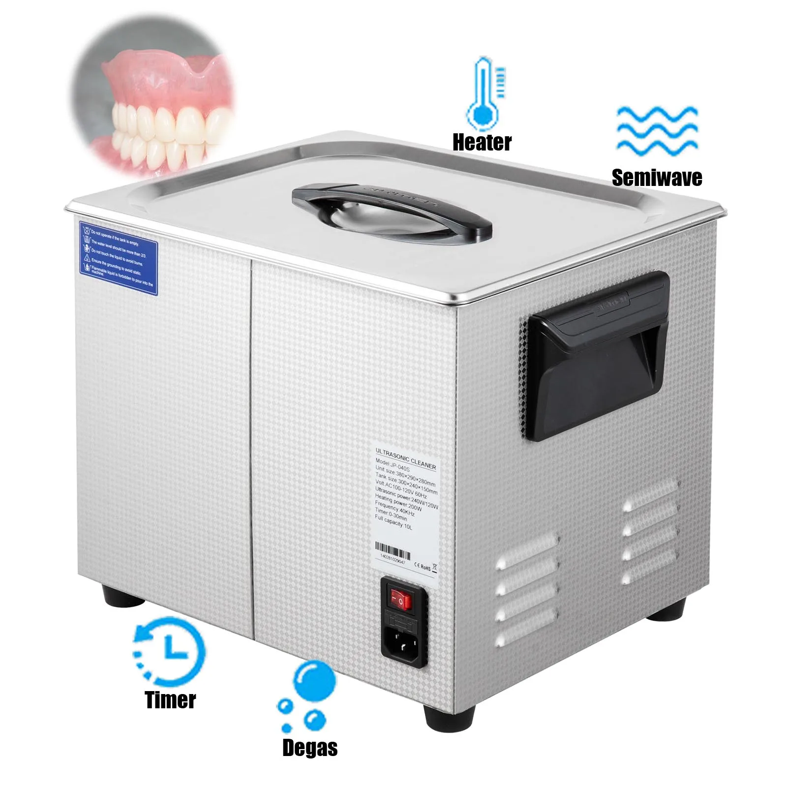 Ультразвуковой очиститель промышленный Австралийский разъем 10 л, ультразвуковой очиститель, цифровой ультразвуковой очиститель, широкое применение