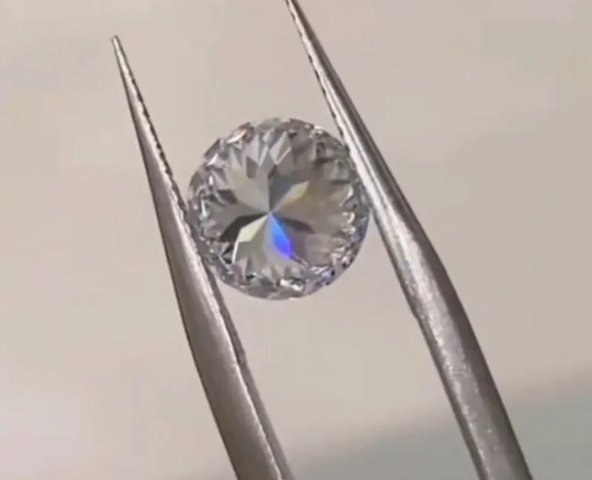 Custom Special Sirius Star cut  HPHT Lab Diamond 90 facets Round shape DEF Color VVS  IGI Certificate Loose Lab Grown Diamond