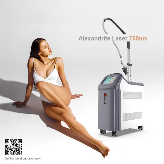 Non-contact ND Yag 1064nm 755nm alex alexandrite laser permanent hair removal OEM