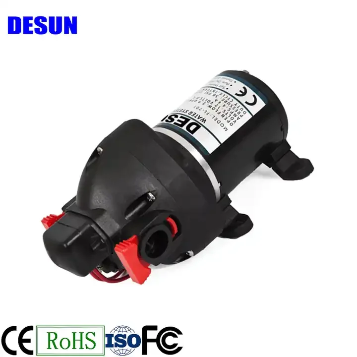 12v24v 60psi Wash Machine Drain Pump, Drain Cleaner Pump, Triplex Diaphragm Water System Pump
