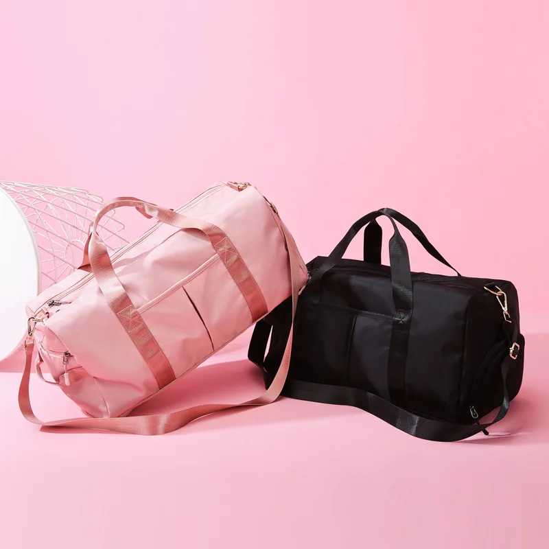 Female portable large capacity folding travel dry wet separation exercise fitness swimming yoga training bag