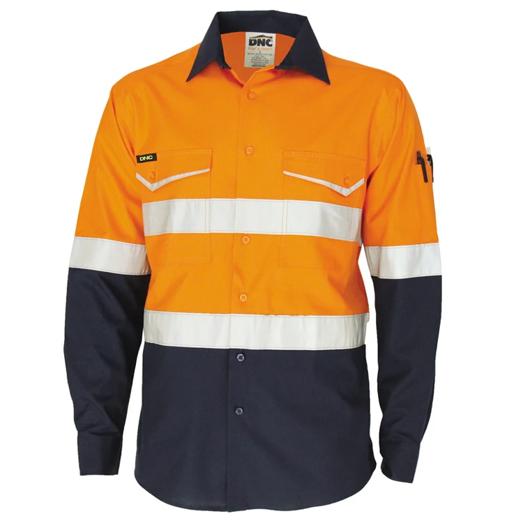 Wholesale NFPA 2112 flame retardant 100% cotton fire resistant fr clothing frc shirts