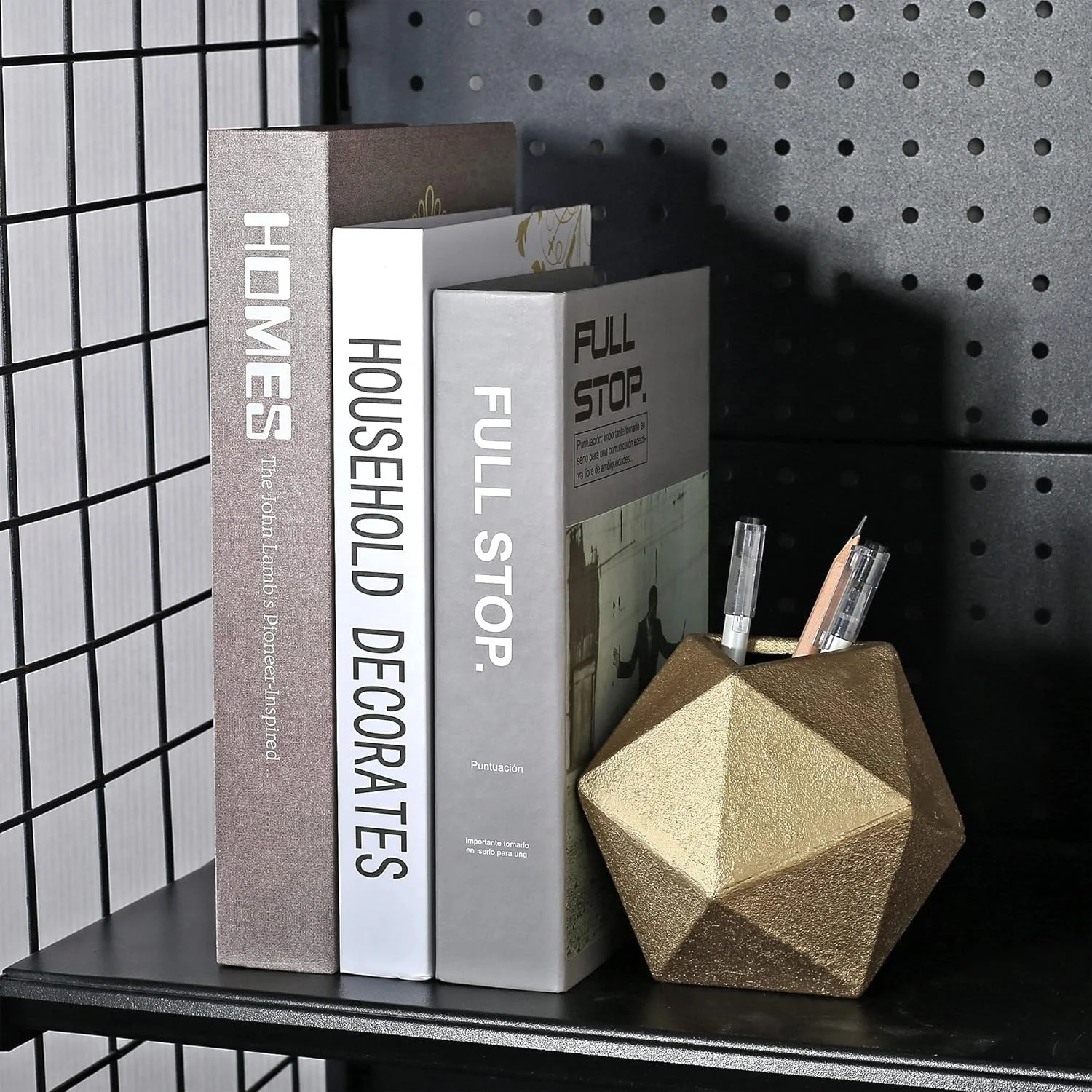 Home Decorative Heavy Duty Cast Iron Bookend Antique Metal Home Decoration for Office Desk Book Shelf Organizer