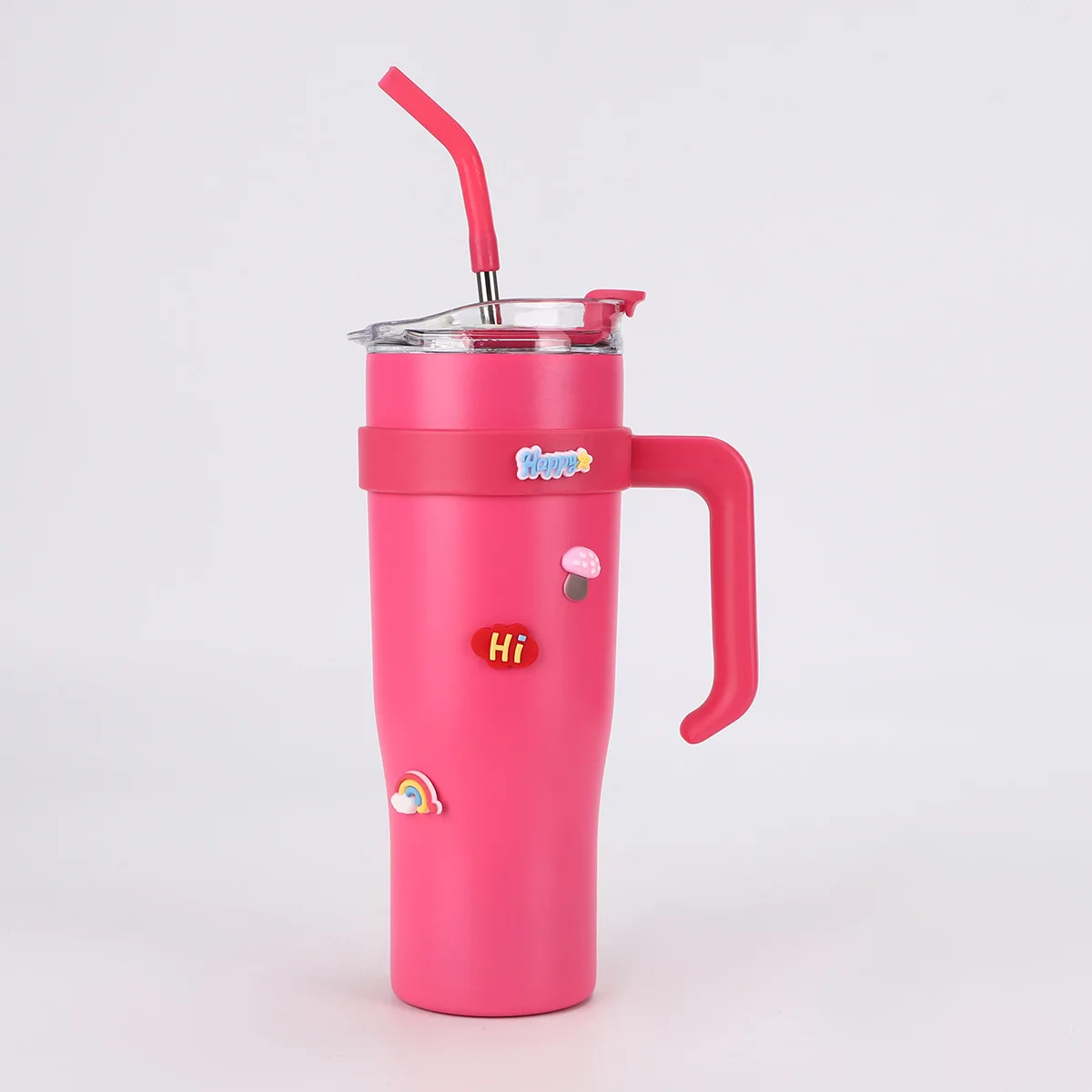 Hot Selling Travel Leak Proof 40oz Stainless Steel Car Cup Customized LOGO Tumbler With Handle And Straw For Camp Car