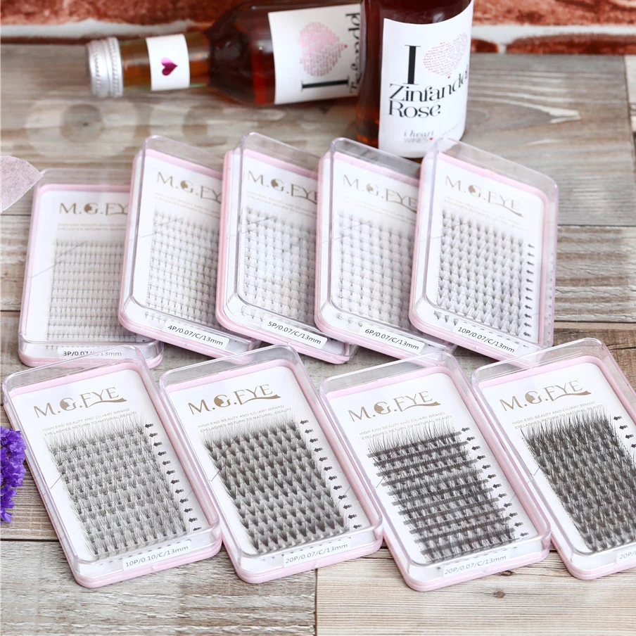 Ресницы для наращивания объема Easy Fan Lashes длиной 8-20 мм C/D/DD Curl 2D-10D Self Fanning Eyelash Extensions