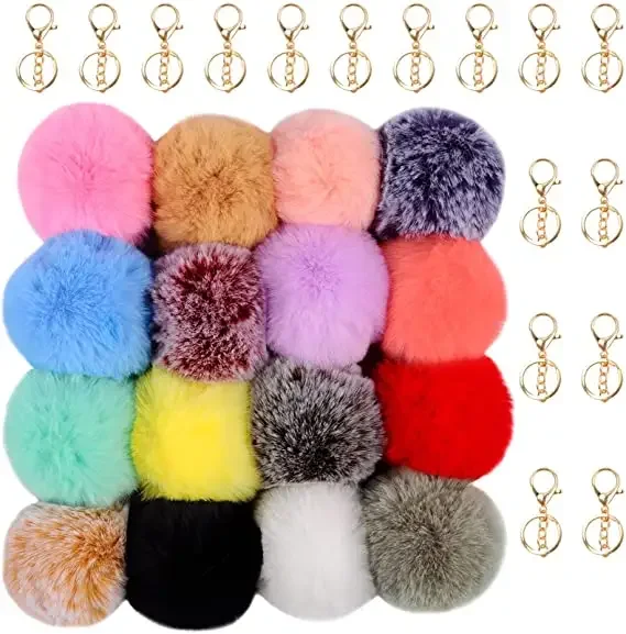 Faux Rabbit Fur Plush Pom Pom Ball Pompom Pompon Balls 5cm  6cm 8CM 10cm DIY Craft Accessories Decoration
