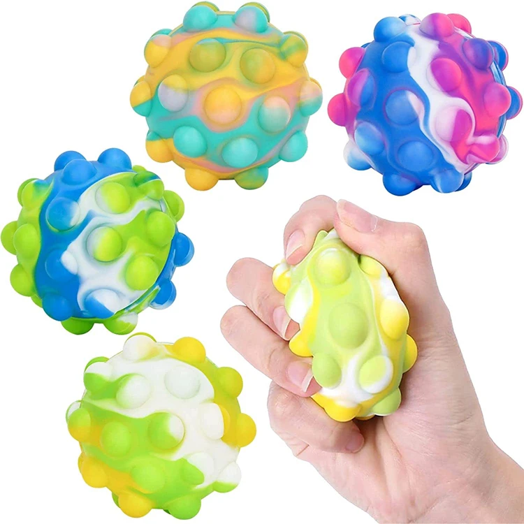 New Arrive Food Grade Silicone Kids Sensory Toys Stress Balls Fidget Stress Relief Ball