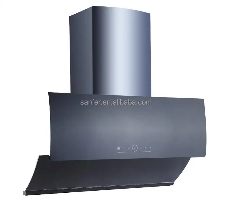 Automatic stainless steel range hood with touch digital switch