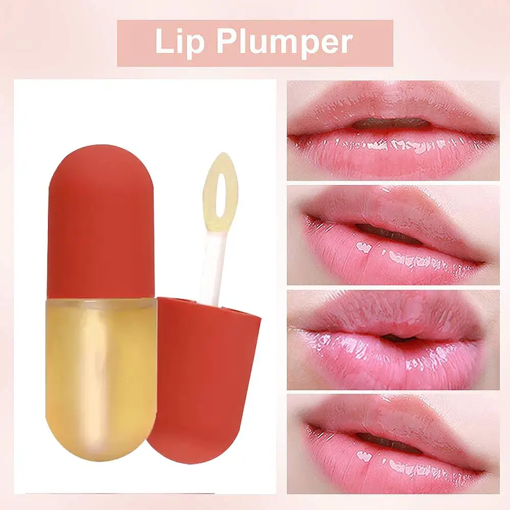 Best seller Diy Manufacturers Private label No scents Make up lip oil Womens Transparent Plump Cute Mini Gloss Lip oil for lips