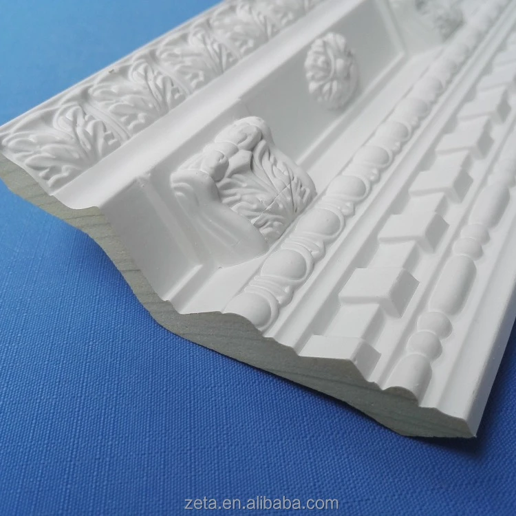 Classic design  PU Polyurethane rigid foam cornice moulding for interior decoration