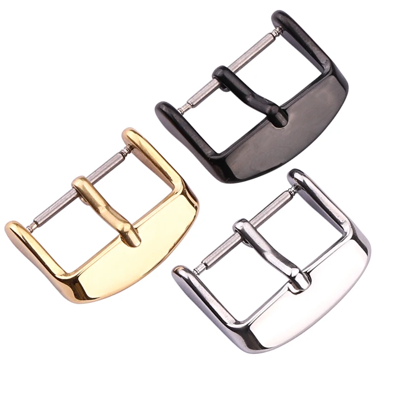 High-quality fashion fancy 14mm 16mm 18mm 20mm 22mm 24mm 304 stainless steel watch band buckle