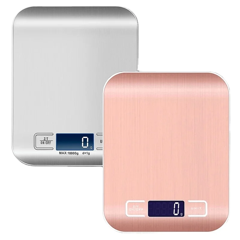 LCD Display Digital Kitchen Scale Precise Stainless Steel Food Scale