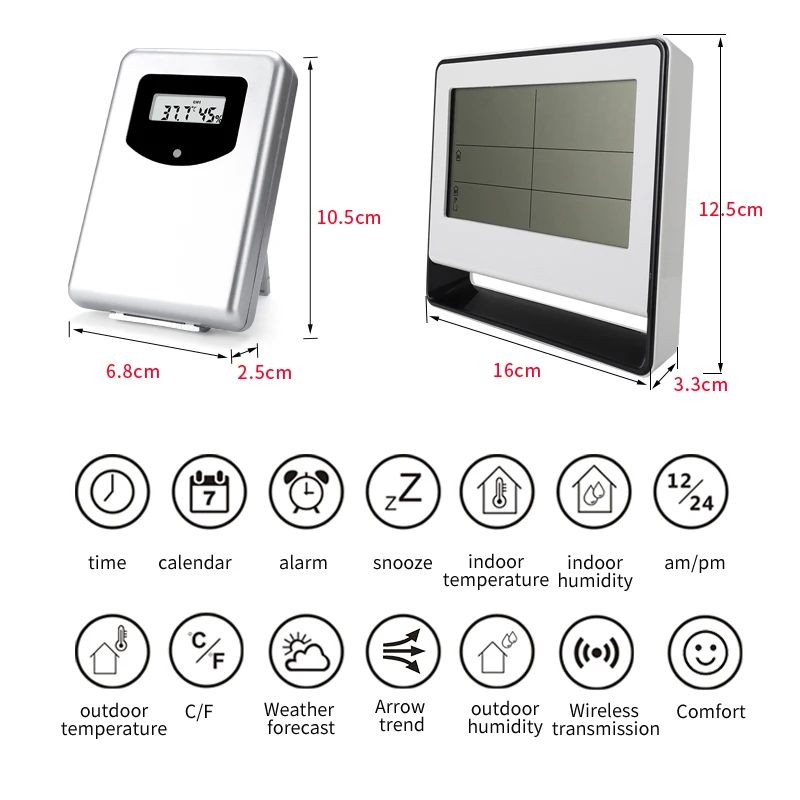 Thermometers Digital Temperature Indicator Room Outdoor Thermometer Mini Lcd Home Temperature Measurement Humidity Measurement