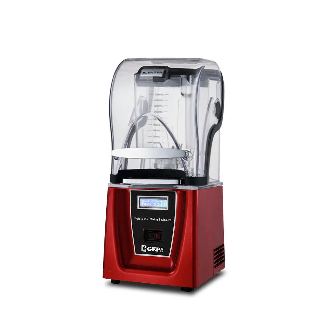 2L Commercial kitchen appliances Smoothie Blender with Sound Cover Professional Low Noise 1800W Electric juicer blender