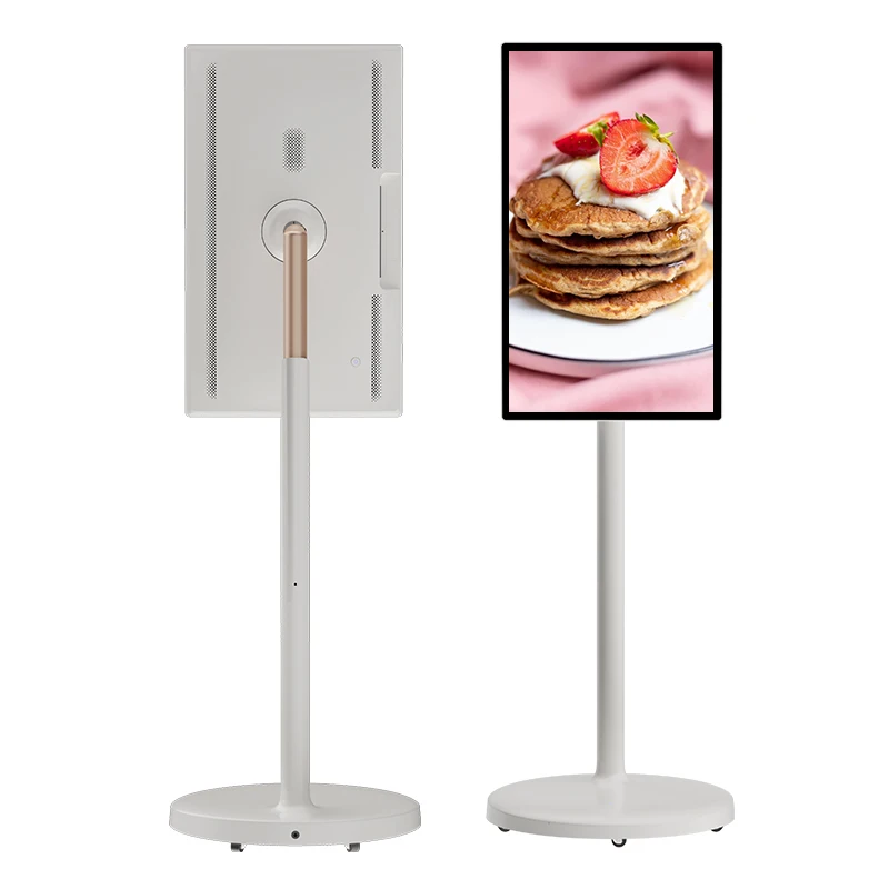27 Inch Android 12 Interactive Portable Stand By Me Smart Tv With Capacitive Touch Screen Digital Signage And Displays