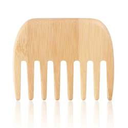 Amazon Hot Small Travel Purse Hair Detangling Comb Pocket Wide Tooth Comb Beard Comb