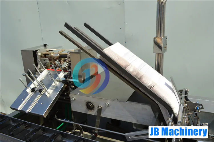 JB-120WZ полностью автоматическая машина для картонизации стеклянных бутылок с листами