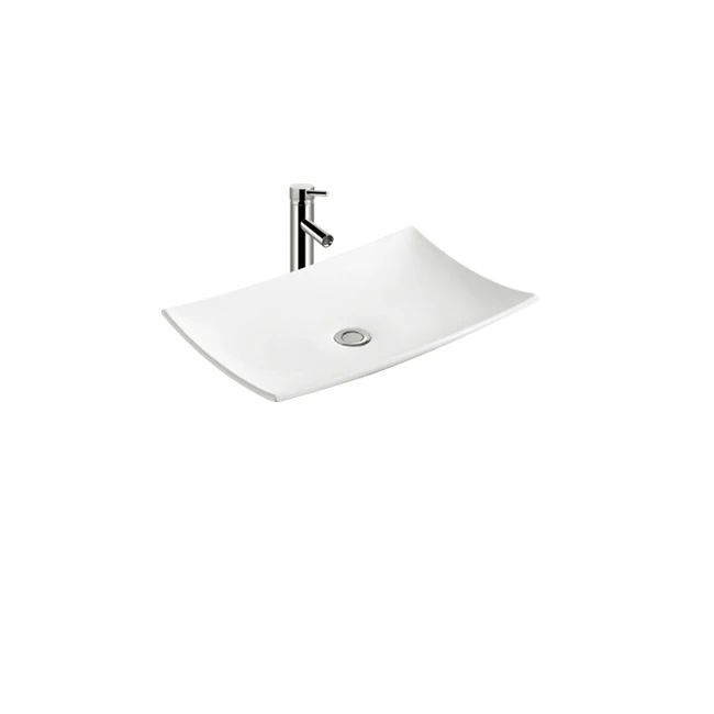 new design modern high quality rectangle ceramic wash hand vessel lavatory art sink basin